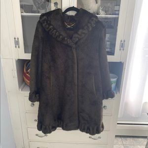 Jones New York Faux Fur Coat